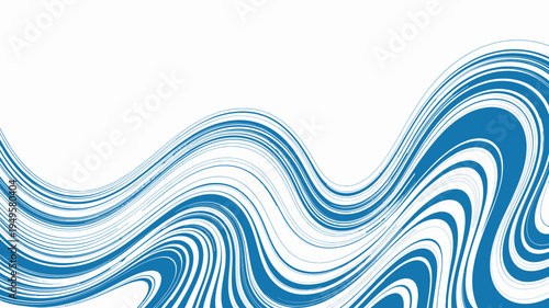 An abstract background features fluid wavy lines in varying shades of blue against a clean white backdrop creating a dynamic visual effect high quality professional detailed