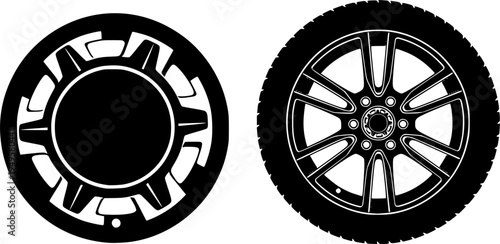 Wheel hubcap svg, Wheel hubcap silhouette, Hubcap svg, Wheel rim svg, Hubcap silhouette, Wheel svg, Wheel silhouette, Car wheel svg, Car wheel silhouette