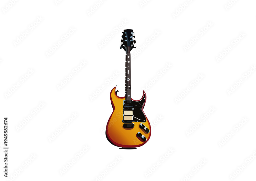 Naklejka premium ギター