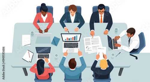 Business Professionals in a Meeting Room.