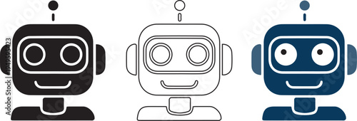 AI icons,Artificial intelligence Vector illustration 