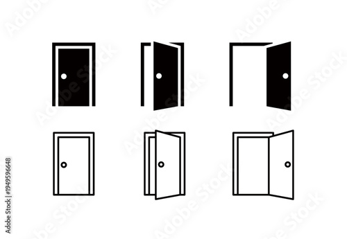 A simple door icon, an icon representing an entrance.