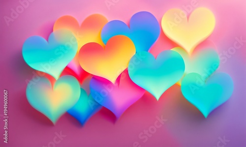 cluster of soft colorful th...
