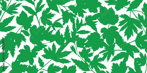 Cannabis leaf pattern background. Marijuana plant vector design