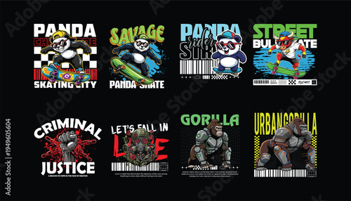 Streetwear T-Shirt Design Bundle – Urban Graphic Tee Pack