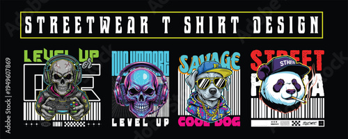 Streetwear T-Shirt Design Bundle – Urban Graphic Tee Pack