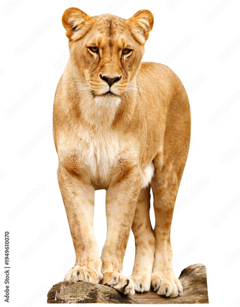 Obraz premium lion isolated on white background