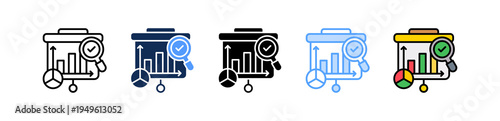 Sales Planning Icon Multiple Style