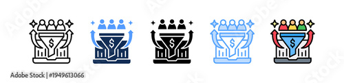 Lead Generation Icon Multiple Style