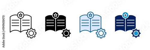 Brand Guideline Icon Set Multiple Style Collection