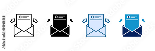 Letterhead Icon Set Multiple Style Collection