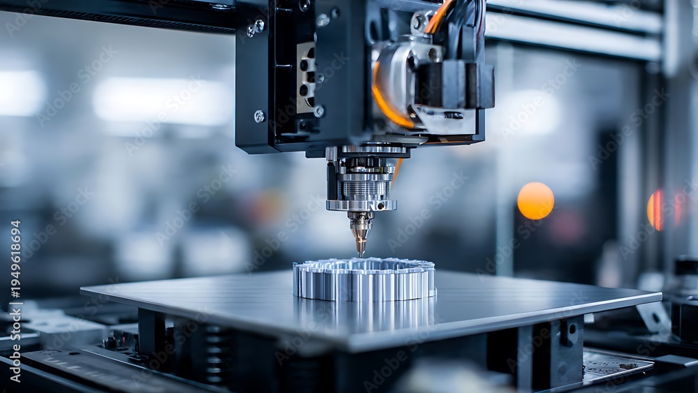 Fototapeta premium Industrial Metal 3D Printer Manufacturing Precision Component