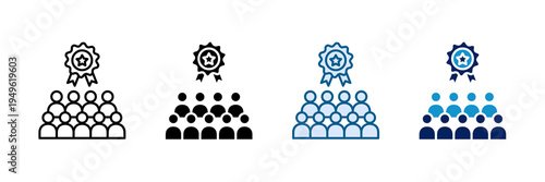 Membership Program Icon Set Multiple Style Collection