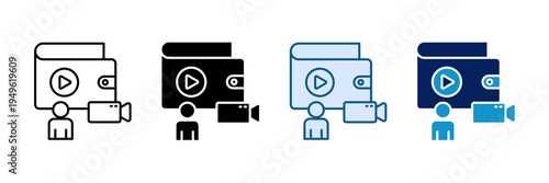 Creator Wallet Icon Set Multiple Style Collection