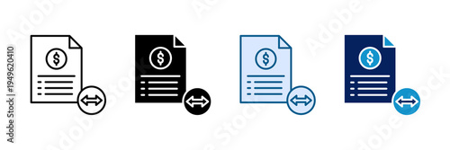 Expansion Plan Icon Set Multiple Style Collection