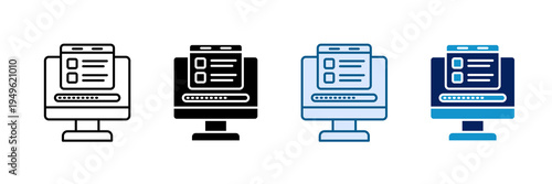 Feature Update Icon Set Multiple Style Collection