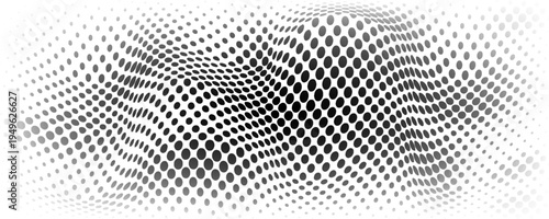 Grunge halftone gradient background. Faded grit noise texture. White and black sand wallpaper. Retro pixelated backdrop. Anime or manga style comic overlay. Vector