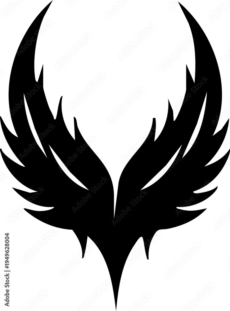 Obraz premium Abstract Stylized Wings Icon