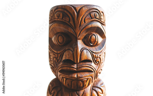 Indigenous Maori Carving Wooden Tiki Figure