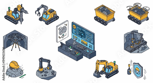 Collection of Industrial and Technological Machines and Equipment.