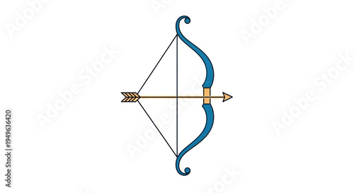 Ram Navami Bow Symbol Festival Icon