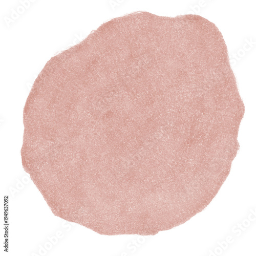 Abstract hand drawn red blob, watercolor texture with cozy vibes