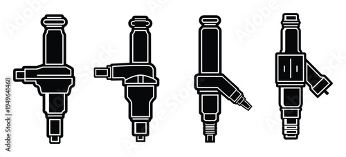 Fuel injector nozzle collection for diesel and gasoline internal combustion engine systems