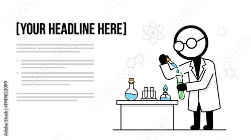 Scientist Performing Chemical Experiment in Laboratory Research