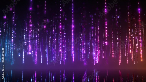 Vibrant Neon Plinko Game Background