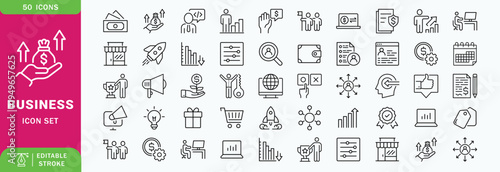 Business continuity icon set. featuring risk management, crisis response, disaster recovery, resilience, prevention, data backup, maintenance, operational planning and more icons
