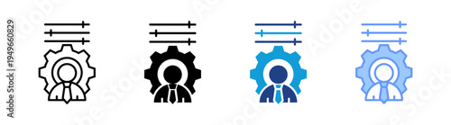 Skill  icon set multiple style collection