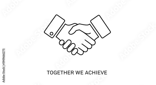 Business handshake icon, partnership, agreement, teamwork, success, trust, collaboration, deal, contract