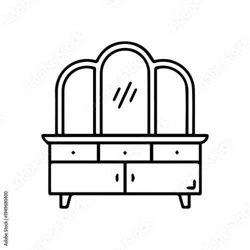 Dressing Table with Mirror