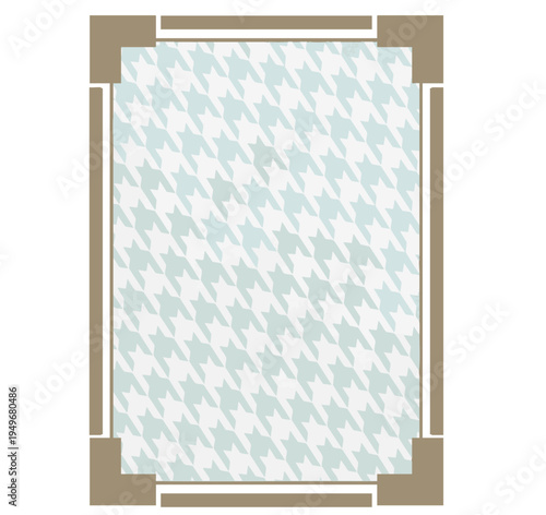 Japanese Pattern Square Frame – Message Card Template