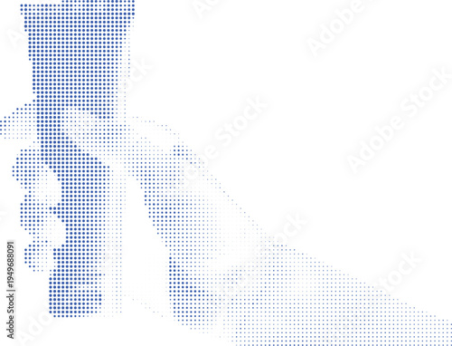 Hand holding tube halftone dots illustration