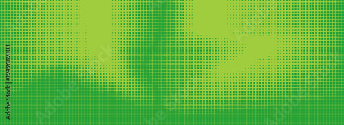 Pixel green mosaic. Monochrom abstract vector background. Retro pixilated backdrop. Cover art for a comic book or manga.Art