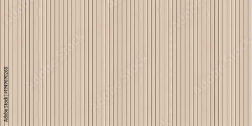Cuadro en lienzo Wood plank wall, vertical slats, wood texture seamless pattern, vector design