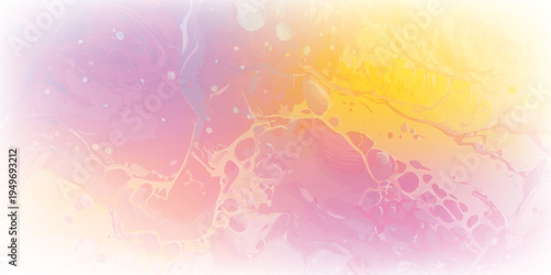 Abstract watercolor background with pastel colors and organic shapes.