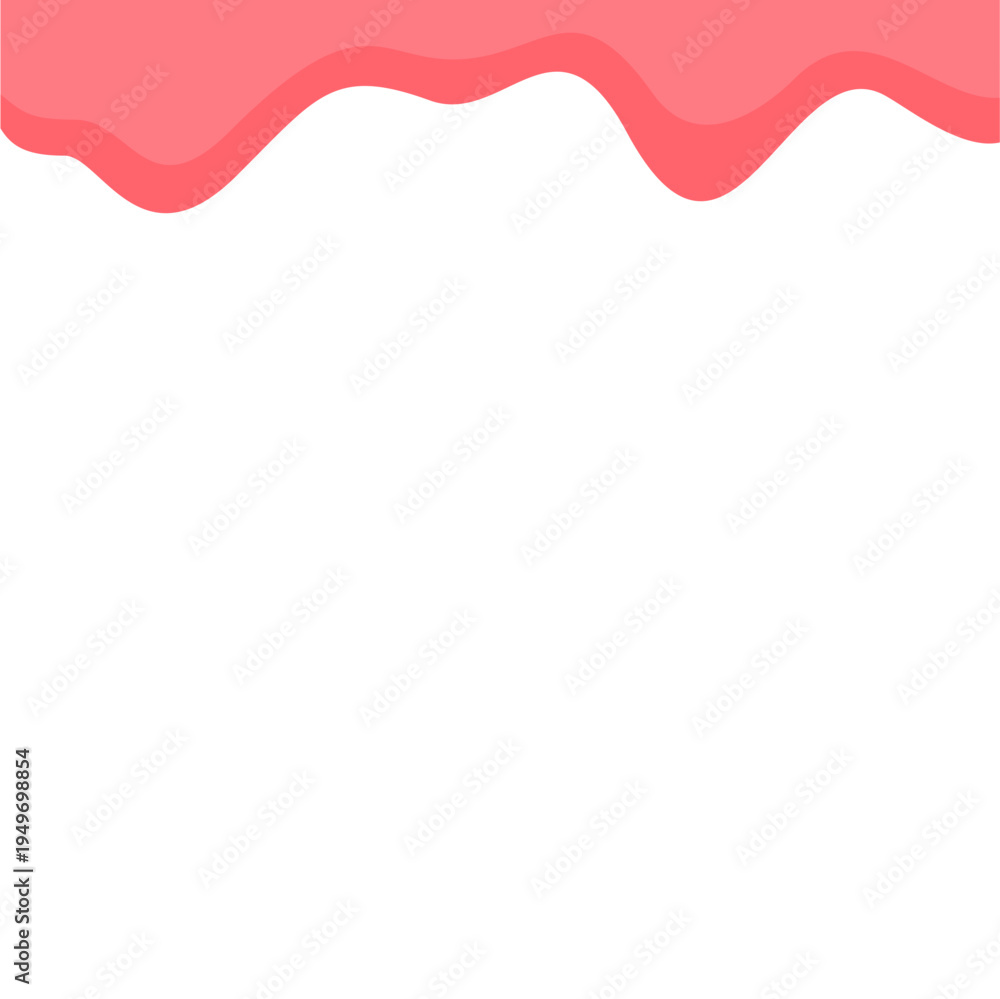 Fototapeta premium Sweet Melting Pink Border Frame