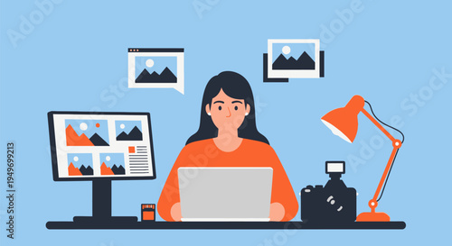 Businessman analyzing data on tablet at desk.