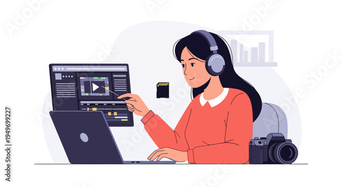 Businessman analyzing data on tablet at desk.