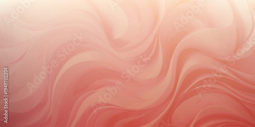 Abstract flowing waves of soft pink and peach colors creating a gentle and elegant background.