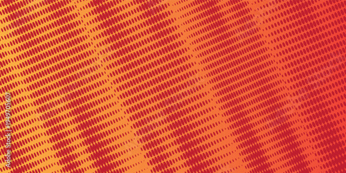 Orange and red halftone gradient pattern texture with digital technology background. Vector EPS new