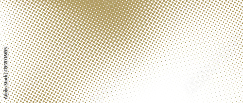 Beige color halftone grain texture. Faded dotted gradient pattern background. Pixelated cartoon overlay backdrop. Raster comic pop art gradation wallpaper. Vanishing khaki wavy noise cover. Vector