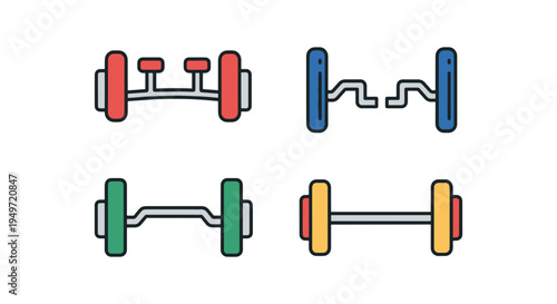 Tricep Bar Line art vector clean fresh abstract illustration
