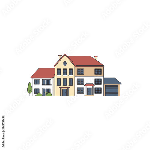 Stylish House Vector Illustration vector illustration