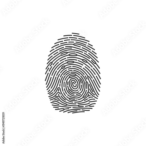 Fingerprint Unique Identity vector illustration