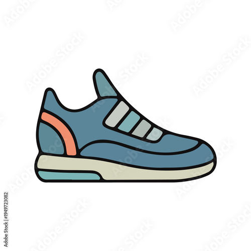 Blue Sneaker Icon
