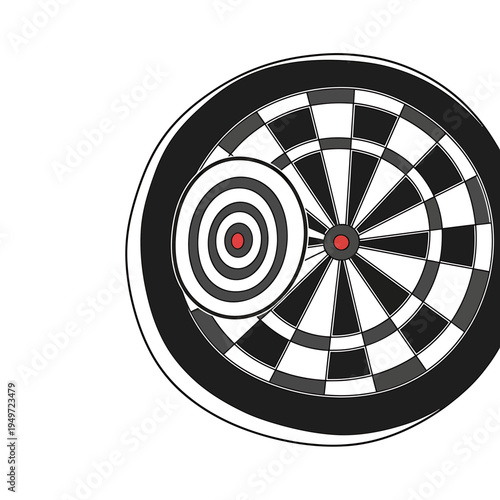 Target Within a Target Concept vector illustration