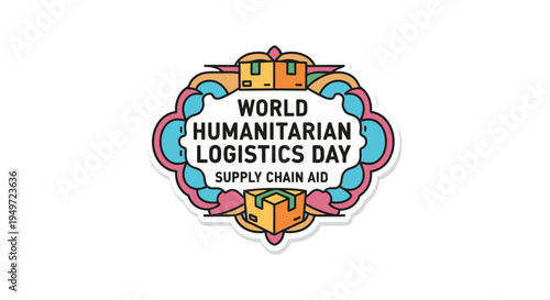 World Humanitarian Logistics Day Design vector illustration